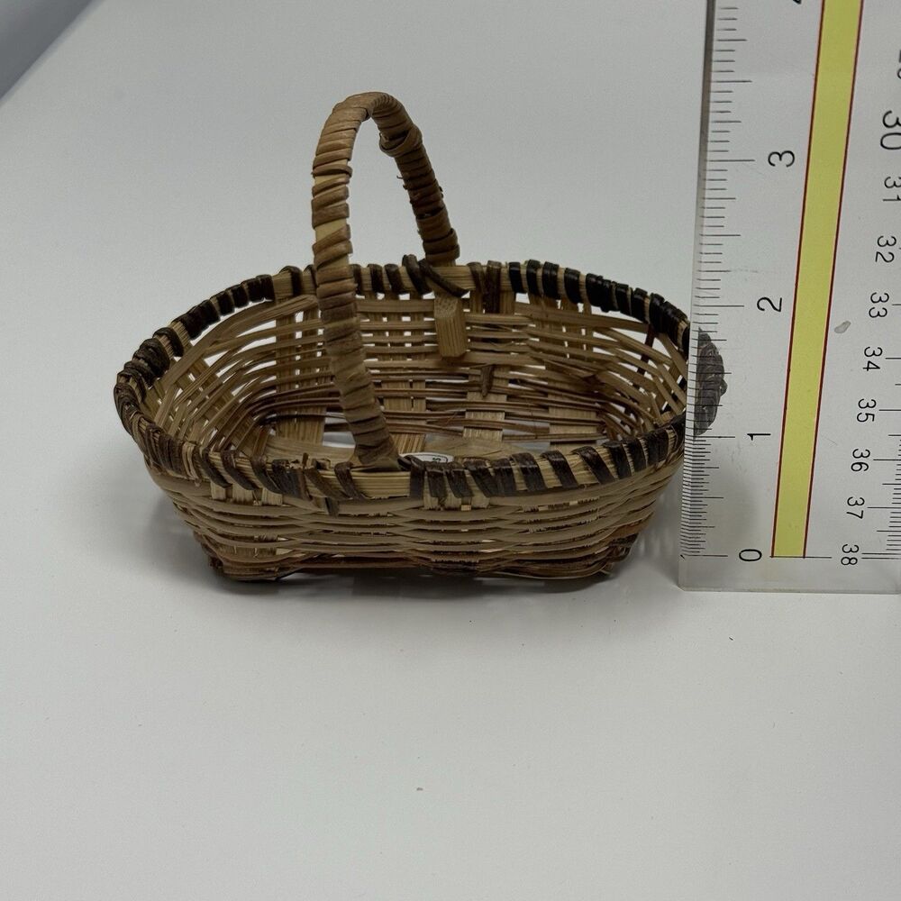 Set of 20 Mini Rattan Baskets | Handmade Woven Boho Decor - Picture 7 of 11